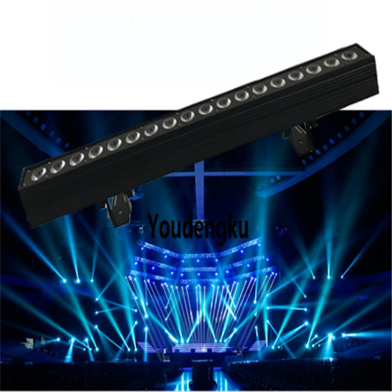 

8pcs dmx512 stage wall background indoor wall washer 18*15W 5 in 1 rgbwa led event party panel bar wall washer dj smart light