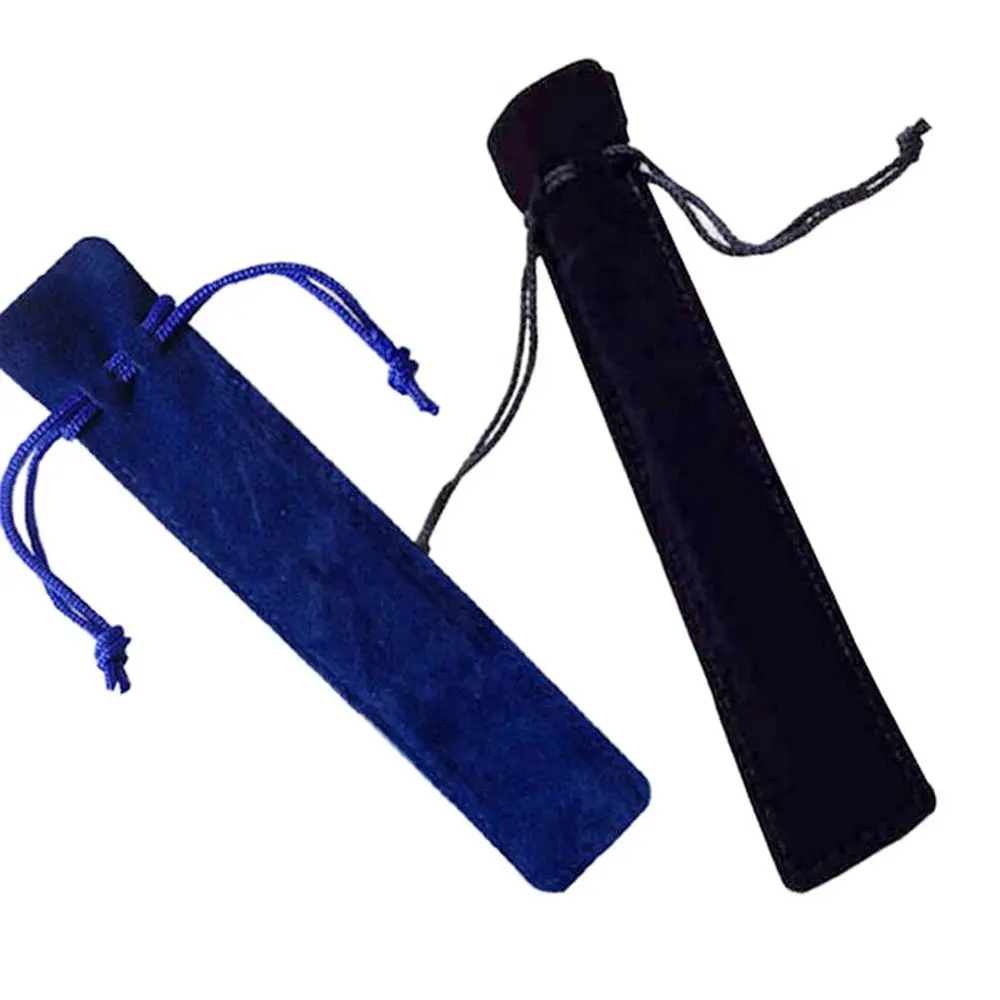 10PCS Plush Cloth Pen Bag Double-sided Thickened Velvet Pen Pouch Sleeve Holder Office School Supplies 4