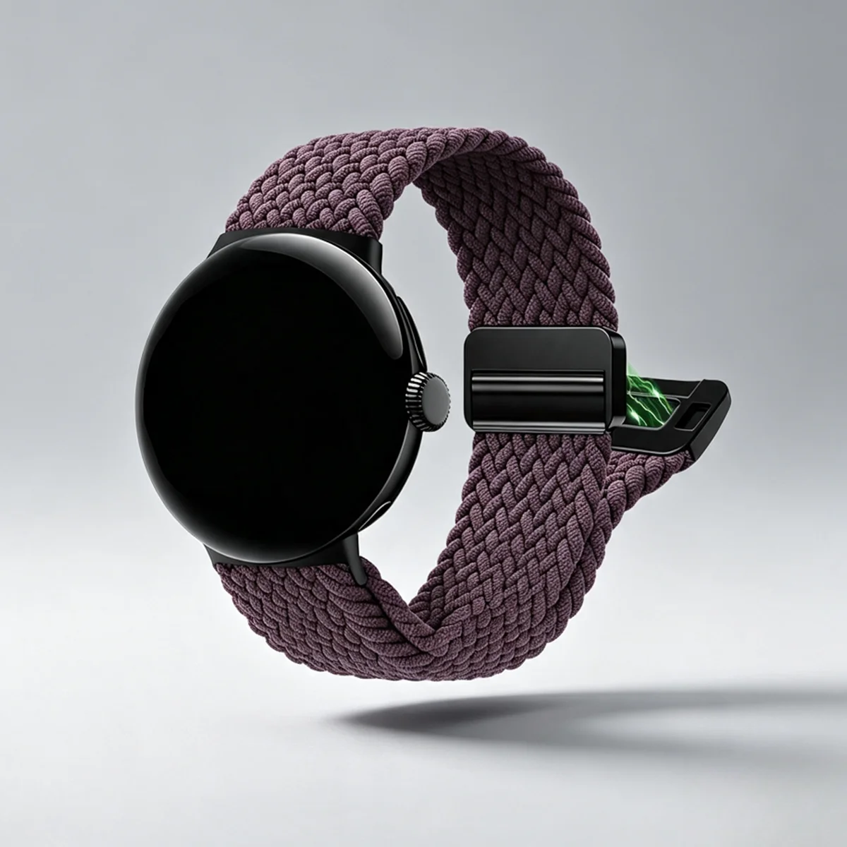 Nylon Elastic Braided Solo Loop Strap for Smartwatch - Adjustable Bracelet Band