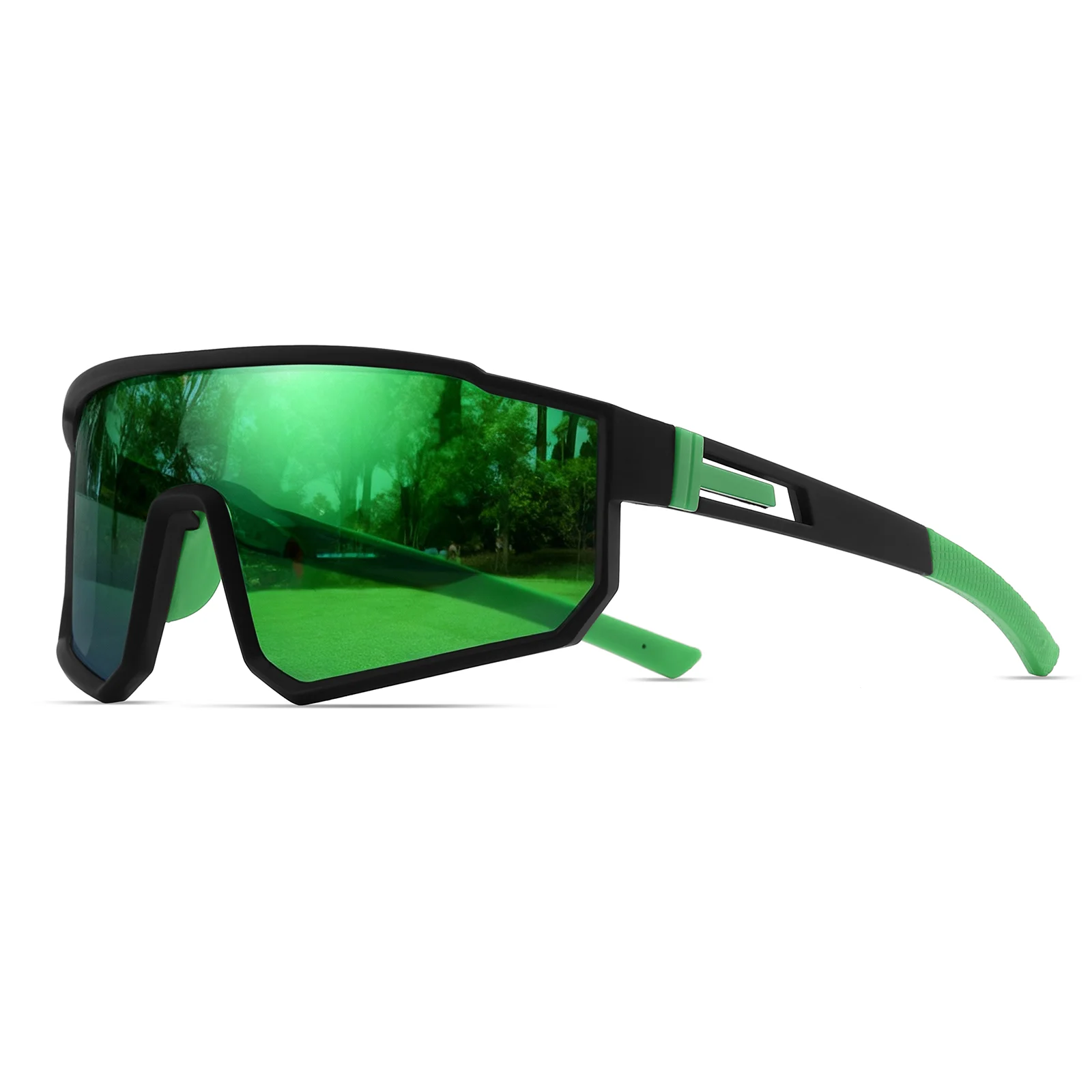 Übergroße Sport-Sonnenbrille – einteiliges UV400-Glas, Unisex für Radfahren, Wandern, Reisen und Outdoor – Detail 8