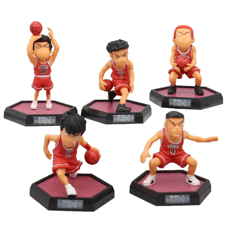 

5 шт./комплект, фигурки героев аниме «Slam Dunk», 9 см