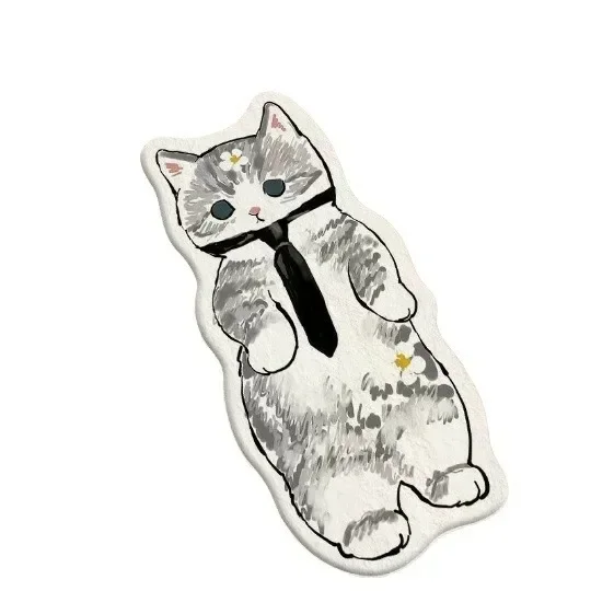 Cartoon cute cat living room bedroom bedside blanket absorbent floor mat MS22 YJ