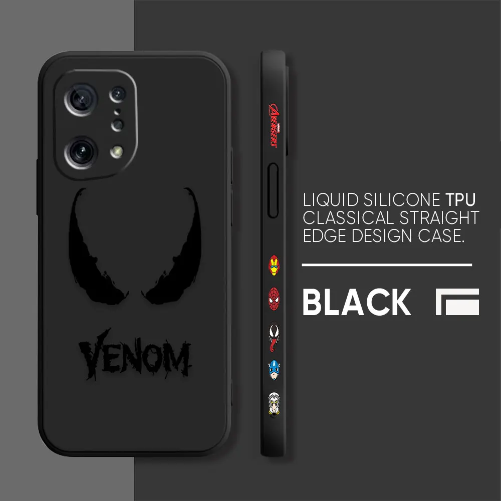 thumbnail image 1 of Funda para OPPO FIND X6 X3 REALME X7 X50 RENO 2 4Z 4 6 Lite 5Z 5F 4G 5G PRO Funda de silicona líquida Marvel Comics Venom, 1 of 5