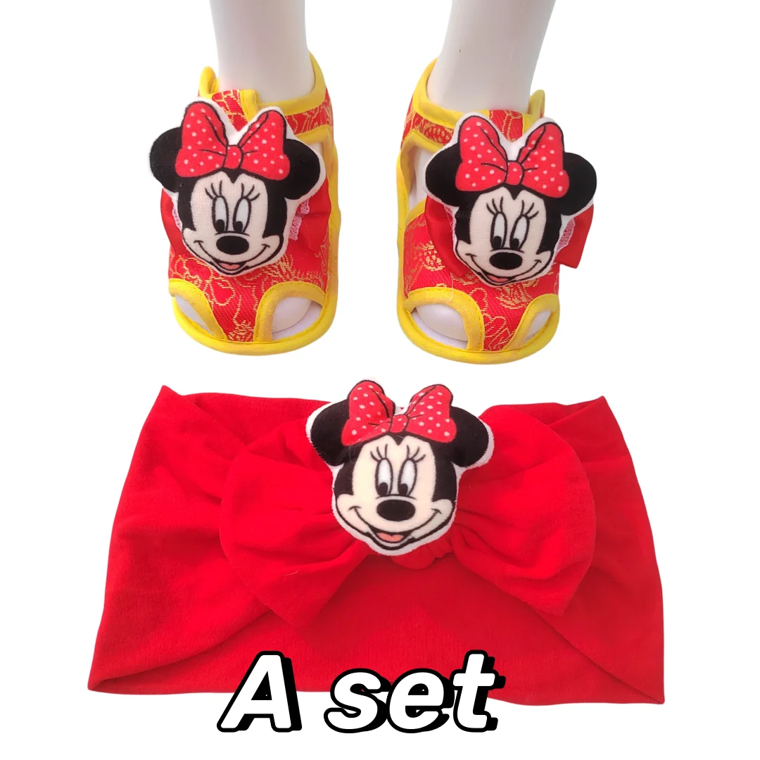 Baby Minnie Mouse Shoes Newborn Headband Baby 100% cotton warm household items Newly designed decorative items for children children items