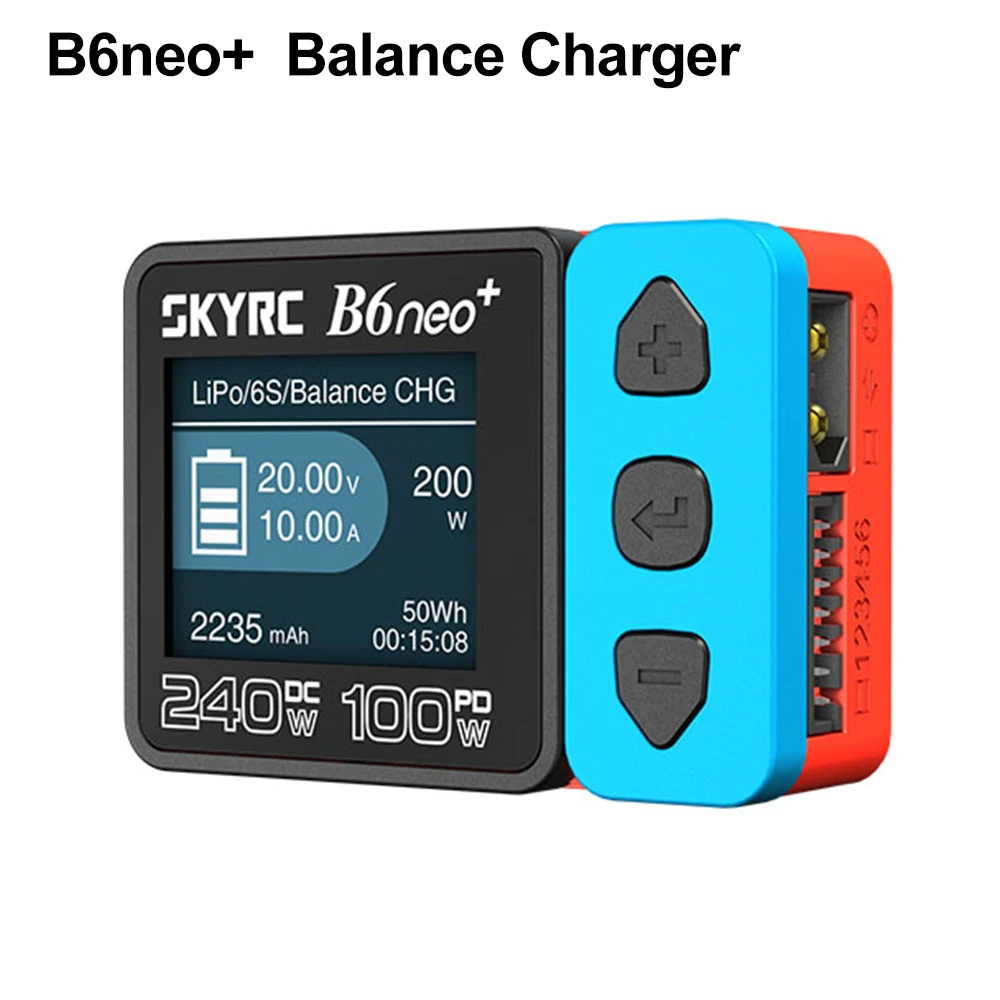 Smart Charger Discharger SkyRC B6 neo DC 200W PD 80W LiPo Battery Balance Charger 6S SK-100198