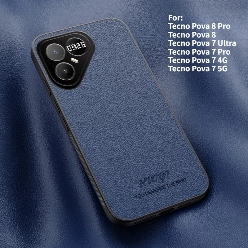 Leather Magnetic Anti-Fall Case - Elegant Business Design