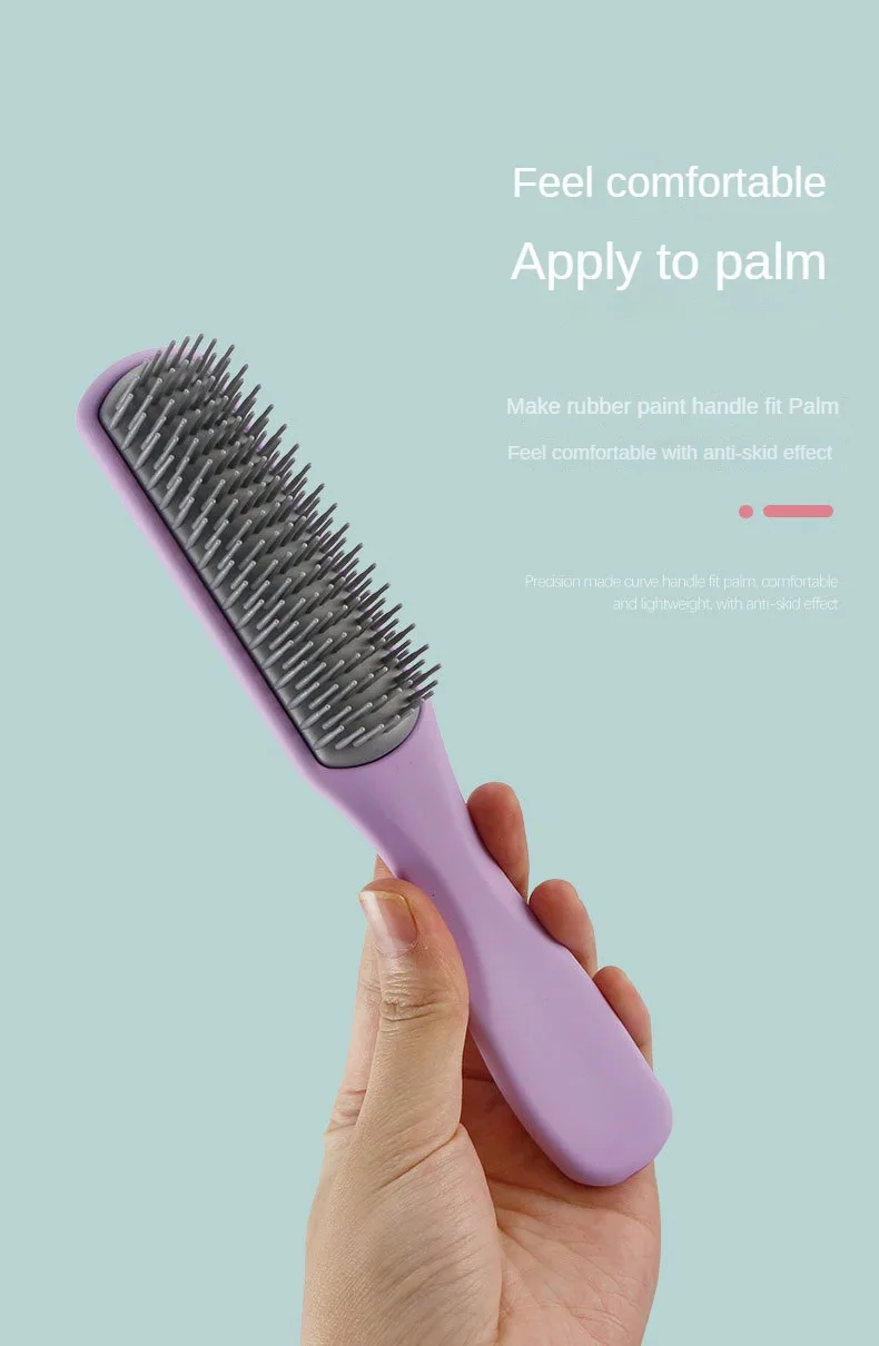 Description Picture 6 of itemHair Scalp Massage Comb Nine Row Comb Detangling Hair Brush Barber Shop Salon Hairdressing Comb For Women Hair Care Styling Tool