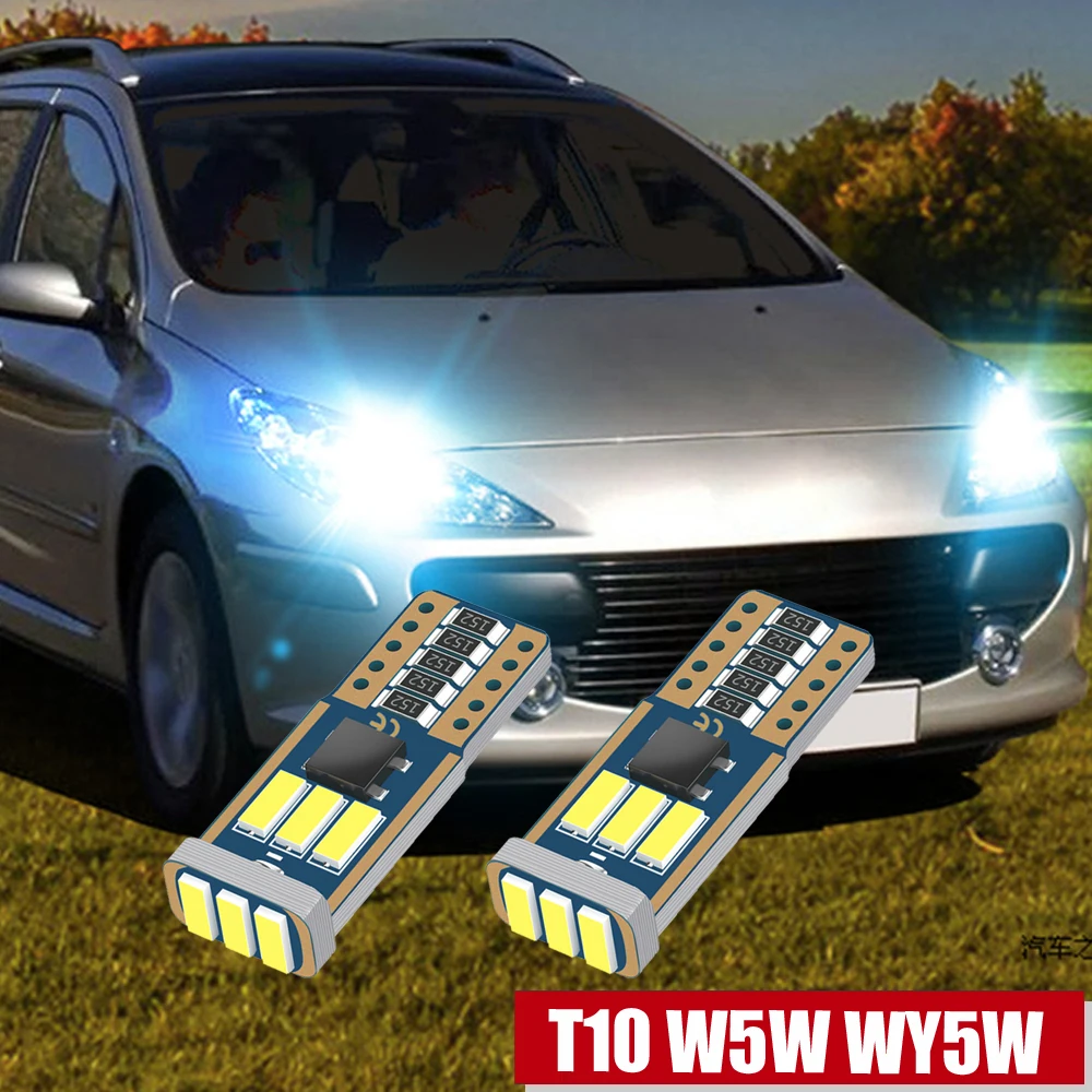 2X Ha Condotto La Luce Di Liquidazione W5W T10 Per Peugeot 1007 107 206 207 306 307 Cc Sw 4007 4008 407 508 607 807 Bipper Tepee Expert Partner