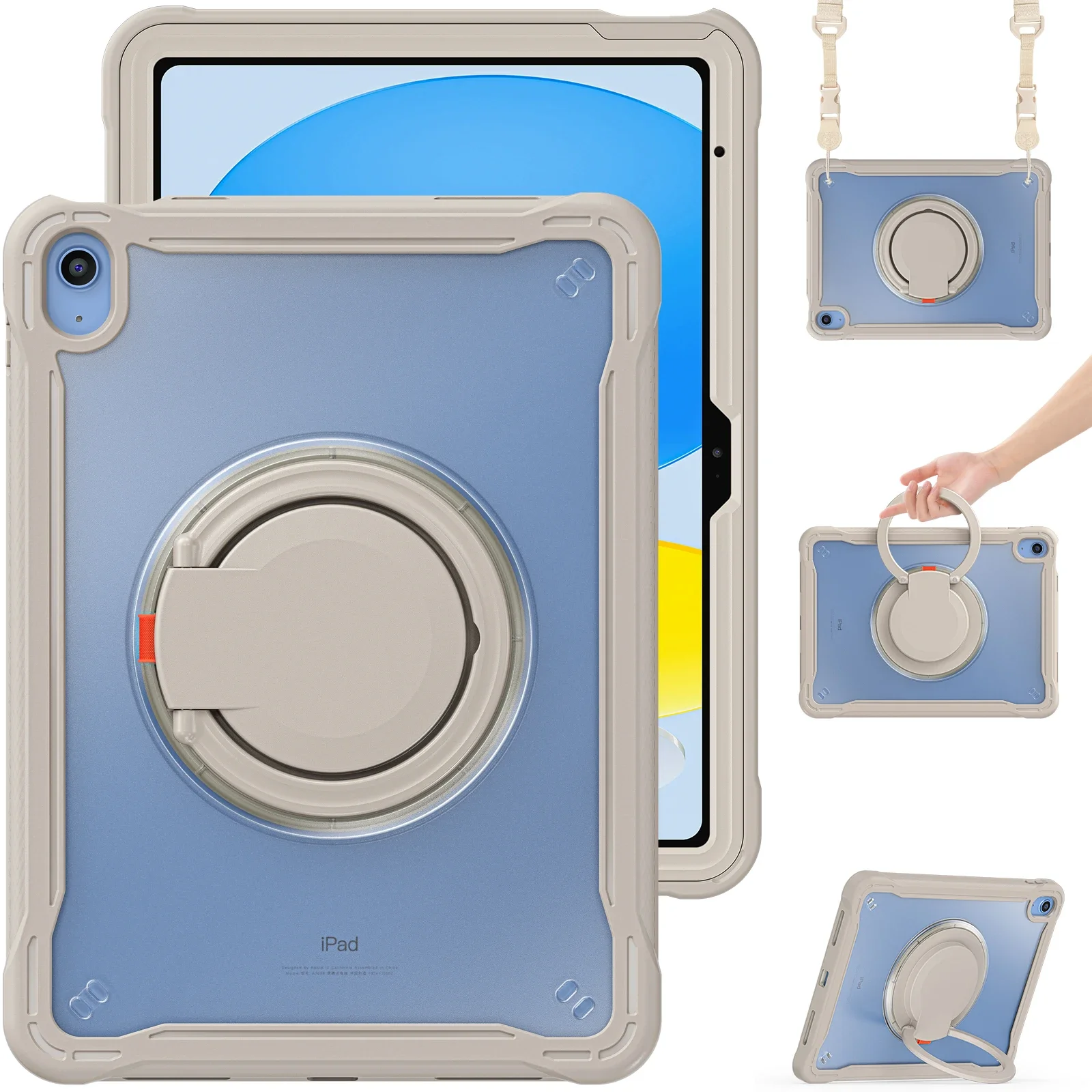 Durable Kids Tablet Cover with Shoulder Strap