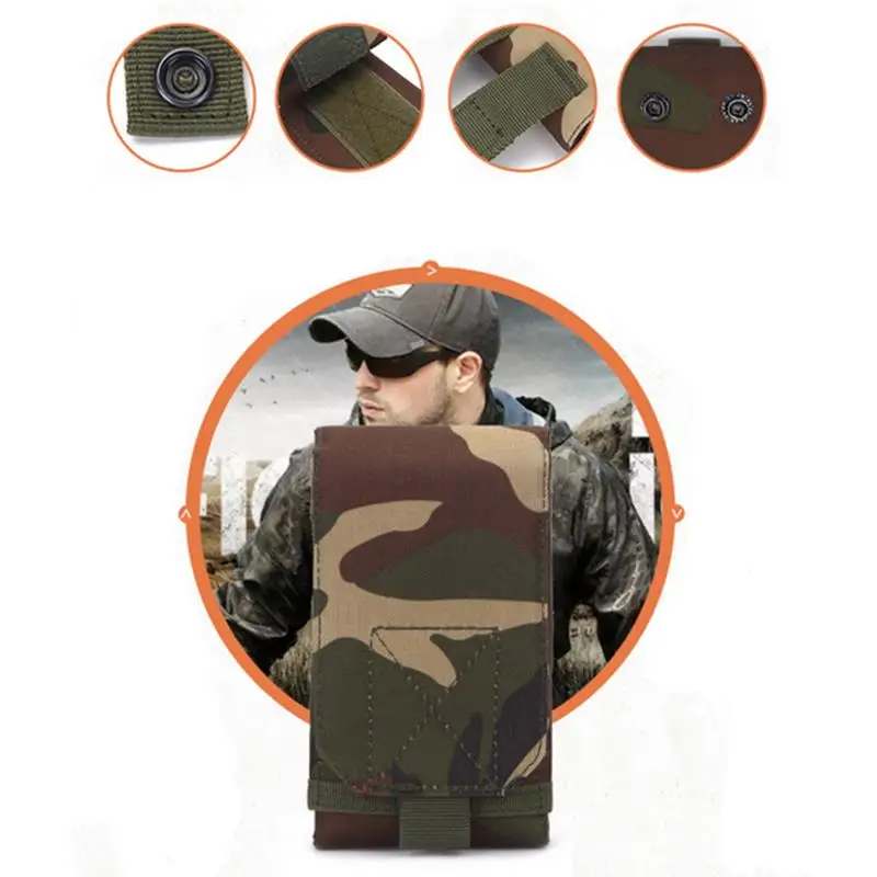 2024  Camo Belt Pouch Bag Pack Molle Pouch Belt Camp Pocket Waist Fanny Bag Phone Case Pocket For Hunting 4