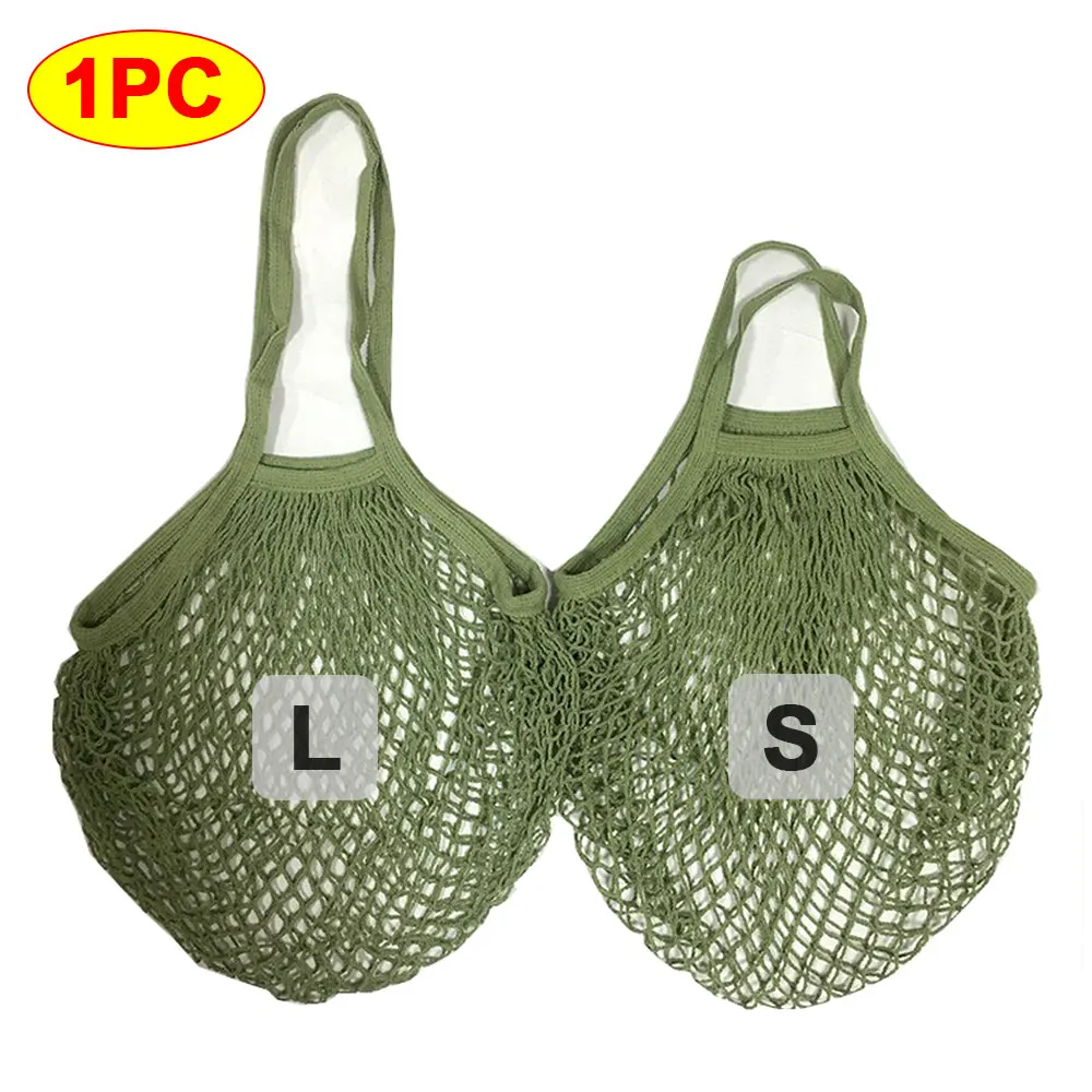 Portable Reusable Cotton Mesh Shopping Bag
