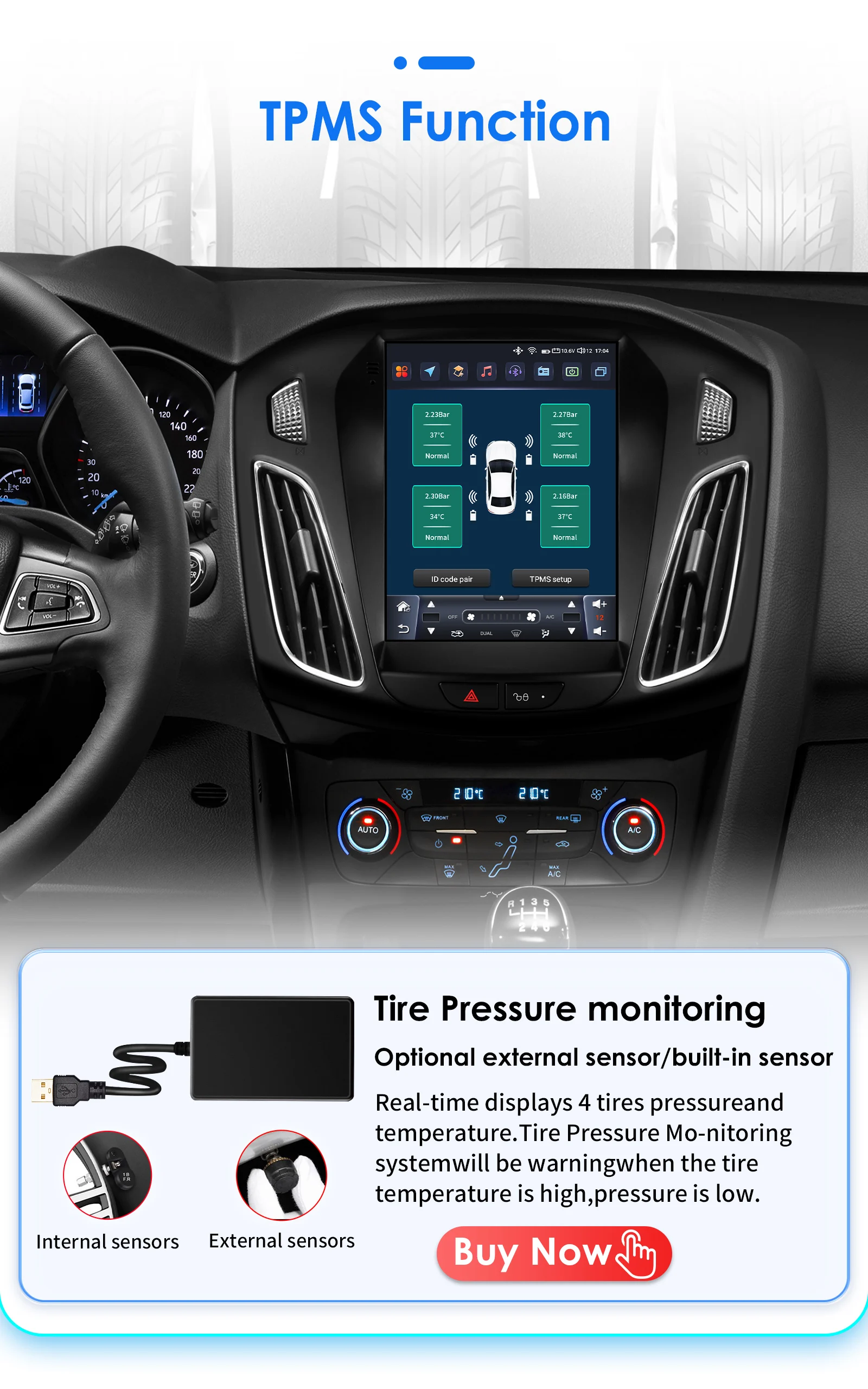 9,7 "Auto Intelligente Radio für Ford Focus 3 Mk3 2011-2019 Android Auto Carplay GPS WIFI 4G 2Din DSP Multimedia Stereo Player – Detail 23