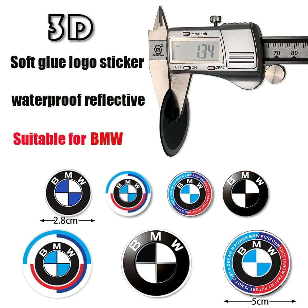 Motorcycle Stickers BMW 3D Car Reflective Waterproof S1000 RR R1250 GS Moto Racing Car Decorative Soft Adhesive Sticker