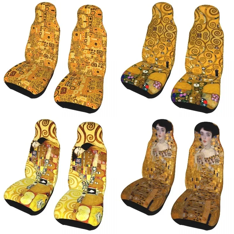 

Gustav Klimt Klimt Painting Pop Art Universal Auto Car Seat Covers Universal Fit for SUV Van Bucket Seat Protector Cover 2PC