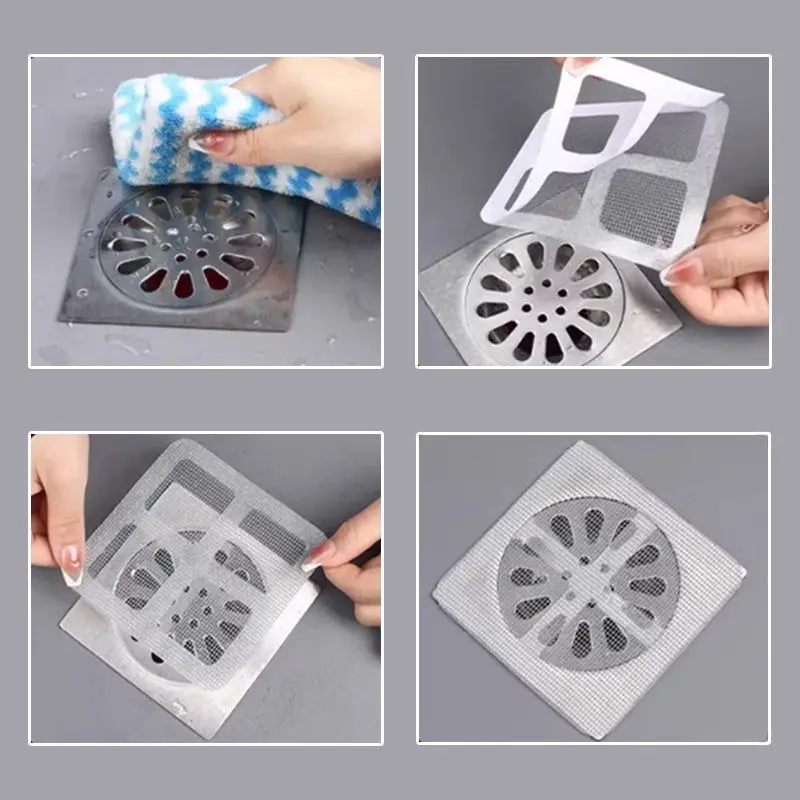 Sink Filter Floor Drain Sticker Shower Drain Catcher Floor Drain Filter Hair Drain Catcher Hair Drain Filter Floor Drain Hair Catcher Drain Hair Catcher Floor Drain Hair Filter Shower Filter 3/5PCS Disposable Shower Floor Drain Filter Hair Catcher Kitchen Sink Sewer Outfall Stopper Bathroom Mesh Stickers Cleaning Tool