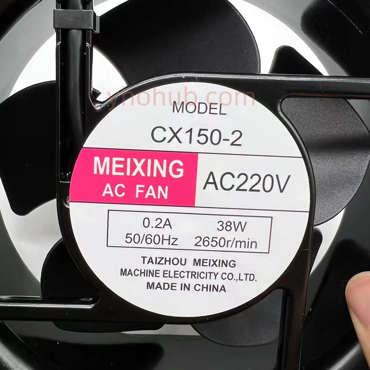 Meixing Gx1502 Servidor Ventilador de Refrigeração ac 220v 38w 172x172x51 mm 2-wire - Imagem 4