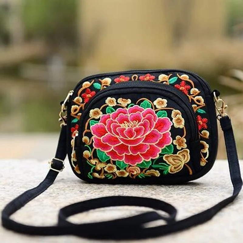 Vintage Women Handbag Hmong Vintage Tote Messenger Hippie Ethnic Shoulder Bag Embroidery Boho handbag tote bag