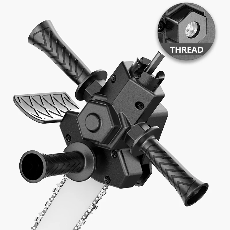 ZK30 4/6 Inch Electric Drill Modified To Electric Chainsaw adapter Tool Portable Conversion Head Kits Woodworking Pruning