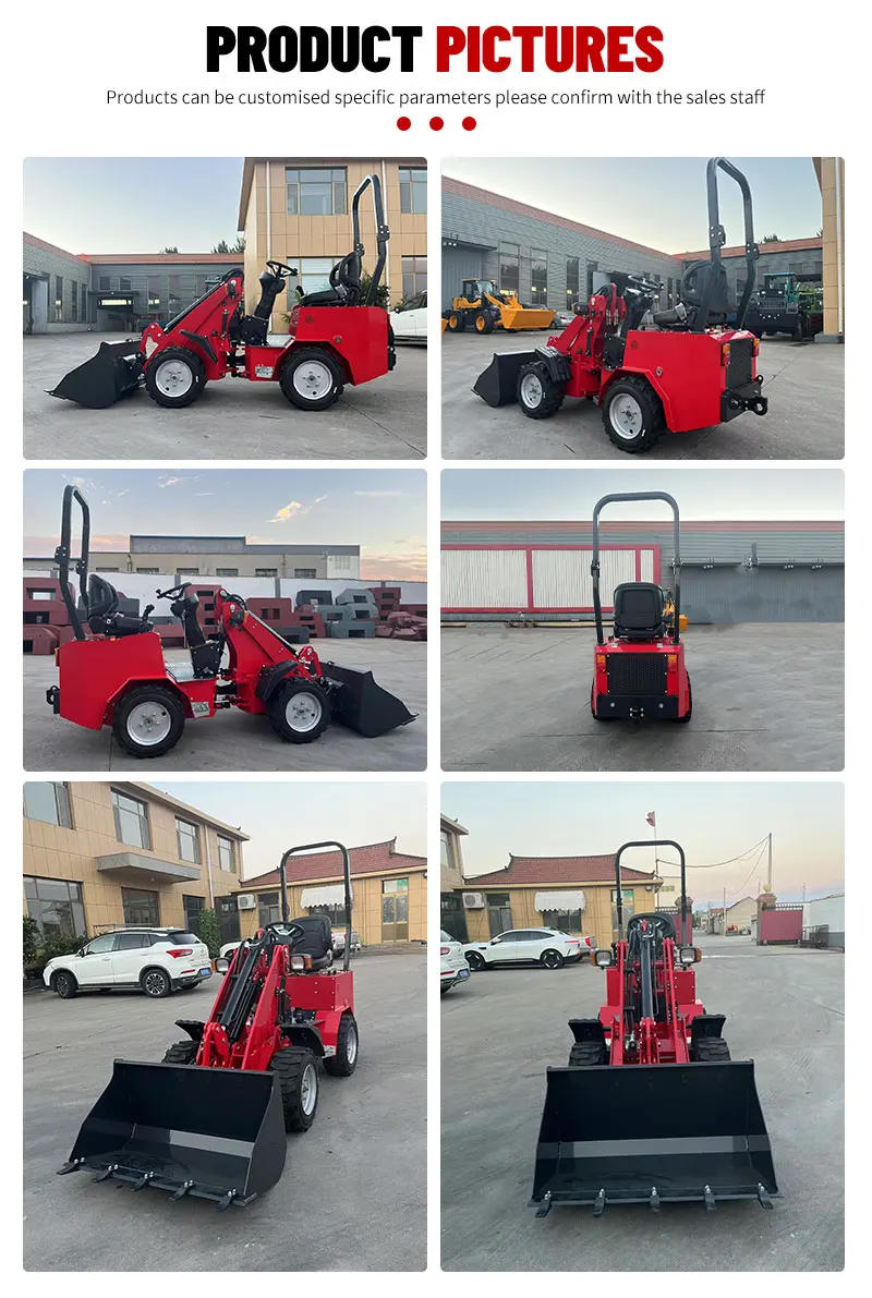 Kostenloser Versand!! Mini-Teleskoplader, kompakter Lader, rotierender 4 x 4-Telehandler-Kran, 1 Tonnen, 2 Tonnen Teleskop-Radlader, Preis – Detail 8