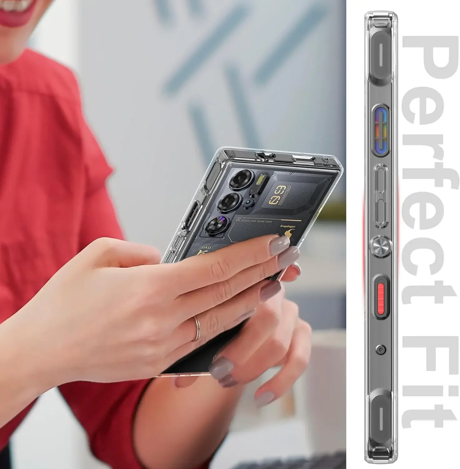 Transparent Shockproof Clear TPU Phone Case