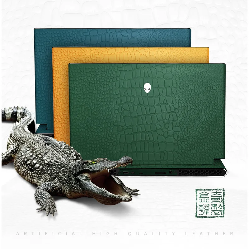 

Crocodile grain Skin Laptop Stickers for Alienware X16 R1 X14 X15 X17 R1 R2 M15 R2 R3 R4 R5 R6 R7 Area51M R1 R2 M18X M11X M14X