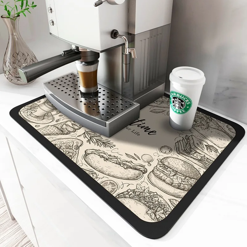 Tapis De Café  Tapis De Plateau Pour Cafetière - Tapis Anti