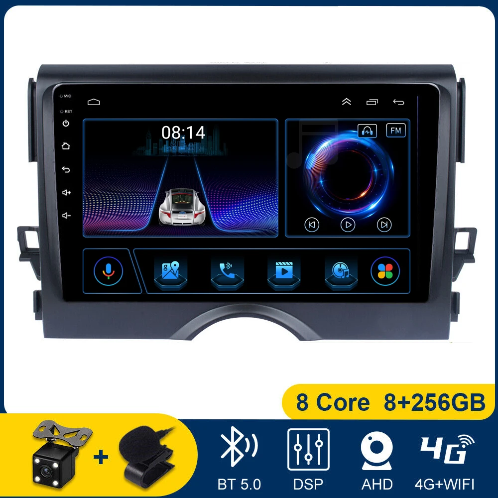 

Wireless CarPlay For Toyota Reiz Mark X 2010 2011- 2015 Android 13 Auto Radio 4G Wifi Car Multimedia GPS Navigation Split screen