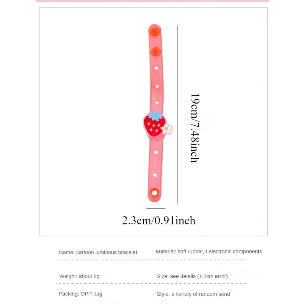 Children Toys Cartoon Light Up Bracelet Creative Watch Glitter Small Toys Children Gifts Festive Party Decorations Glow-in-the-dark Props