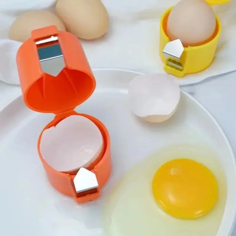 Stainless Steel Household Egg Opener Creative Cute Egg Shell Opener Portable Kitchen Baking Tool Egg Peeler For Cooking Gadgets
