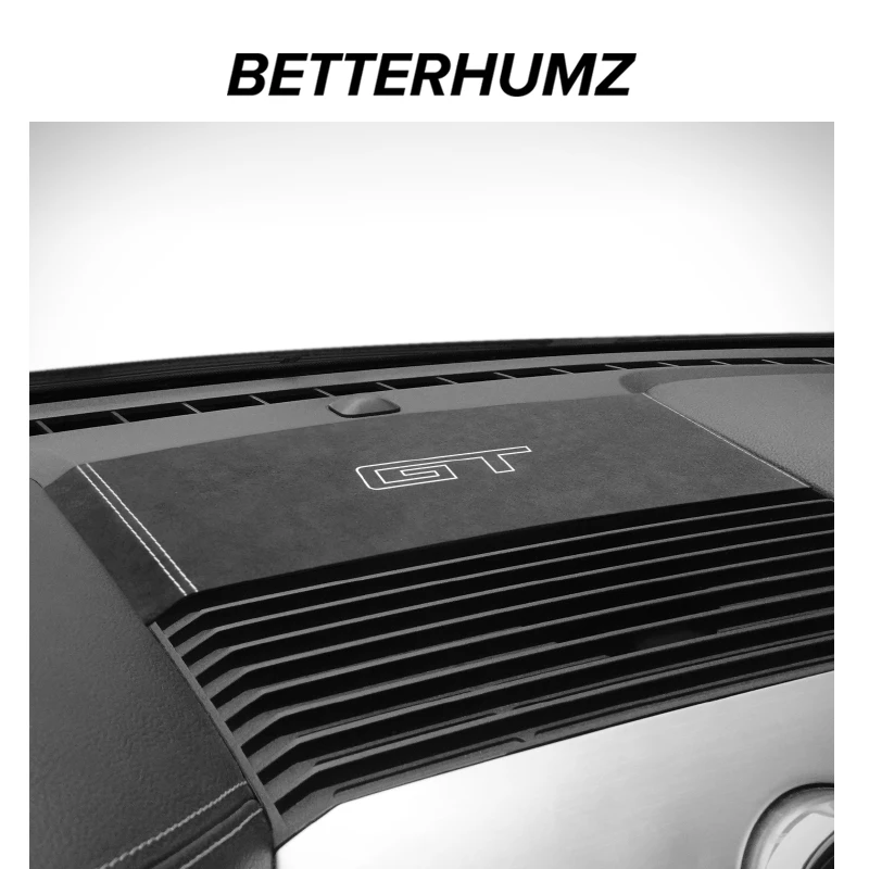 Betterhumz For Ford Mustang GT 2015-Center Console Dashboard Speaker Panel Made of Alcantara Trim Cover Sticker Accessories car interior trim