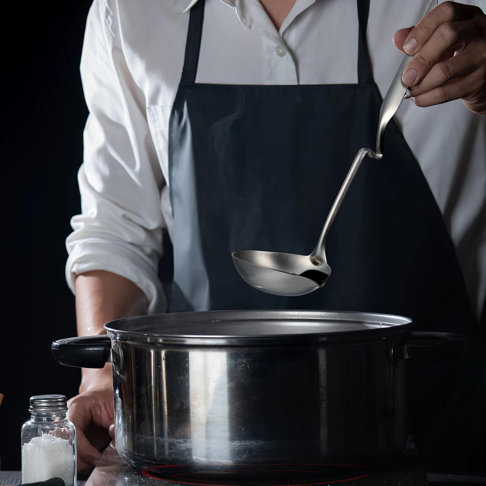 

Grease Spoon Gravy Punch Bowl Ladle Stainless Steel Splitter Fat Skimmer Separator Tool Soup Oil for Cooking