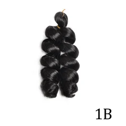 12 - Inch Wavy Curly Braiding Hair - Pre - Stretched, Bouncy, and Easy to Braid Synthetic Hair - 1Pcs (1B)