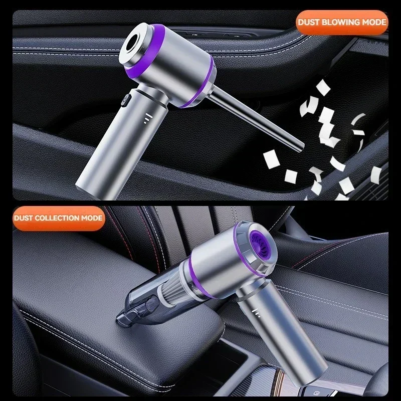Car Vacuum Cleaner High Power Portable Handheld Wireless Brushless Motor Cleaning Machine Powerful Air Duster for Home Appliance Wireless Vacuum Cleaner