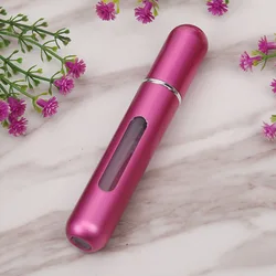 Compact Refillable Perfume Atomizer - Portable Aluminum Spray Bottle (8ml)