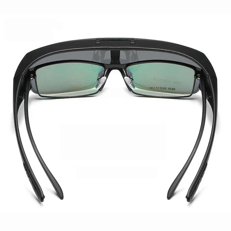 Eyewear glasses Square Photochromic Polarized Sunglasses Men Women Side Shield Flip Up Driving Sun Glasses Night Vision Goggles