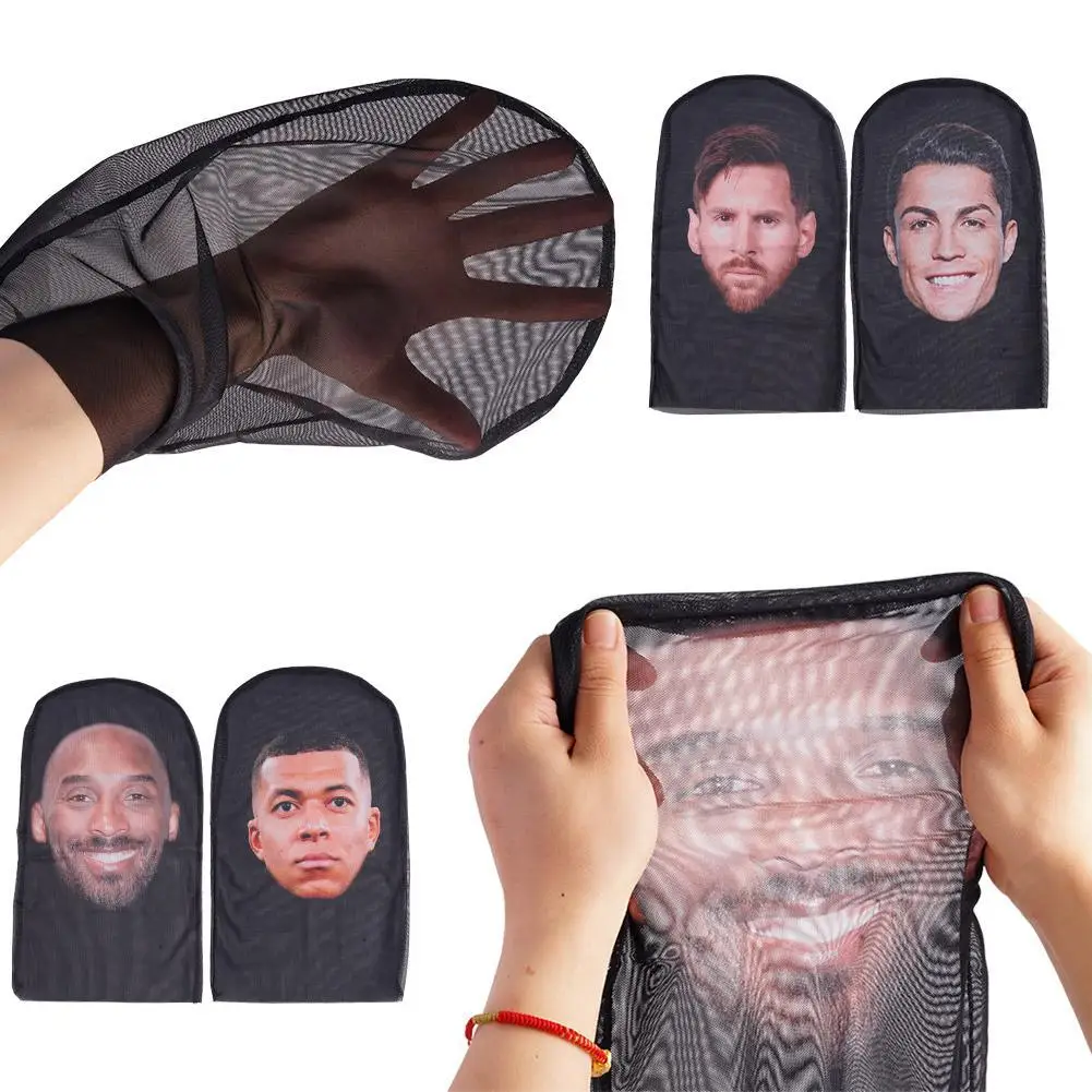 Balaclava Glowing Mask Full Face Celebrity Ball-game Star Simulation Kanye Shiesty Mesh for Men Party Cosplay