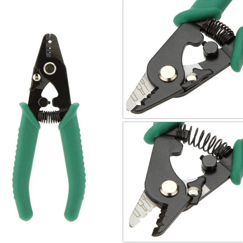 8PK-326 clamp Fiber Optic Stripper Tri-Hole Fiber stripping pliers Tool FTTH FIber Wire stripper Tools Free Shipping
