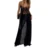 Women Beach Dresses Summer  Solid Color See Through Spaghetti Strap Sleeveless Lace Long Dresses Bikini Cover Up