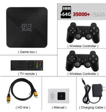  2pcs 5pcs 10pcs 15PCS 64GB GD10 4K Game Stick Video Game Console Wireless Controllers Built-in 50 Emulators For PS1/N64/MD 