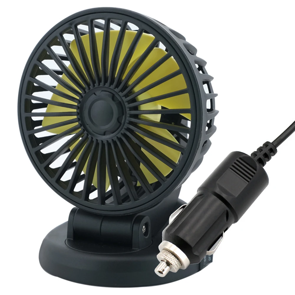 

Low Noise Air Cooling Fan Portable Vehicle Mini Electric 12V 5W Car Multifunctional Fan Multi-Angle Rotatable