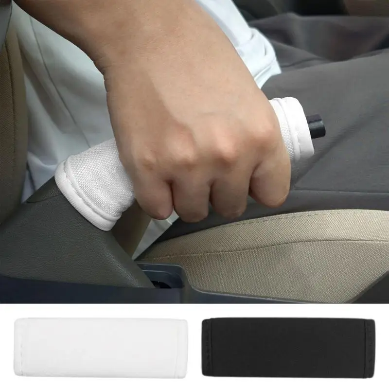 Gear Shift Cover Hand Brake Grip Cover In Ice Silk Car Handle Sleeve Car Interior Accessories For Most SUV Truck Handbrakes