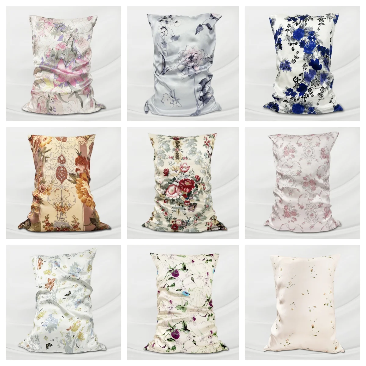 One Side 100% Mulberry Silk Pillowcases Printed Envelope Pillow Case Pillowcase for Healthy Sleep