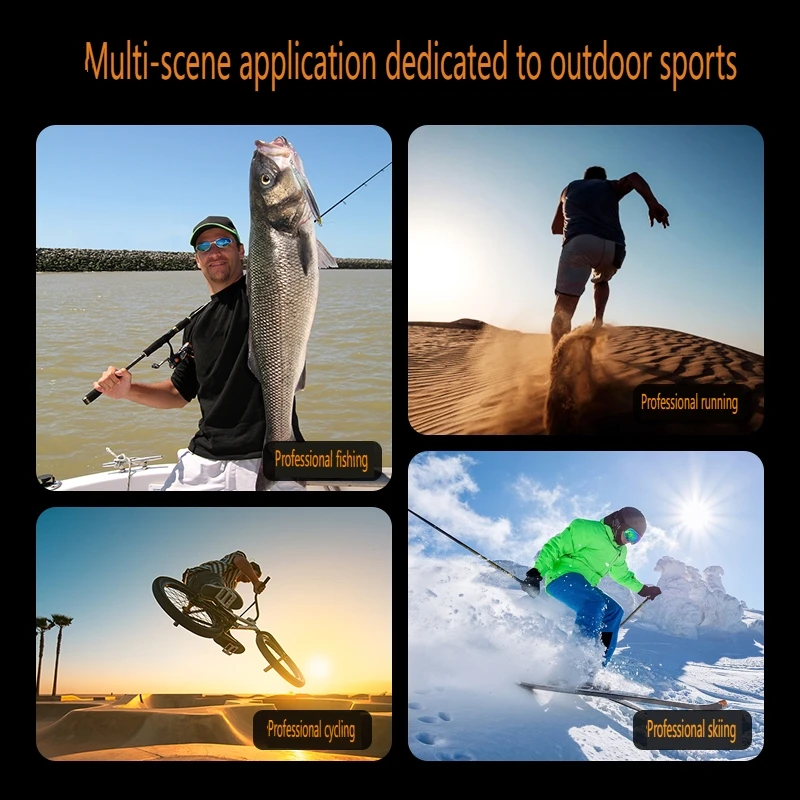 4K WiFi Action Camera，360 Degree Panoramic Thumb Sport Camera，Motorcycle Riding Stabilization Bodycam Wearable Video Camera 5