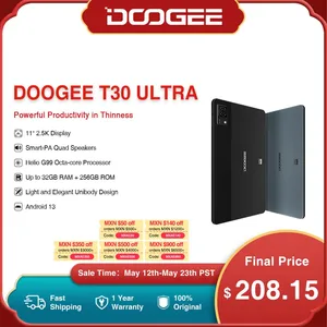 Планшет DOOGEE T30 Ultra на Android 13, восемь ядер, экран 11 дюймов, 12 Гб + 256 ГБ