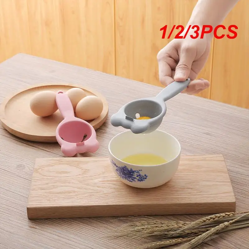 1/2/3PCS Egg White Separator Kitchen Baking Separator Tool Wheat Straw Mini Kitchen Gadgets Egg Yolk White Separators Food Grade