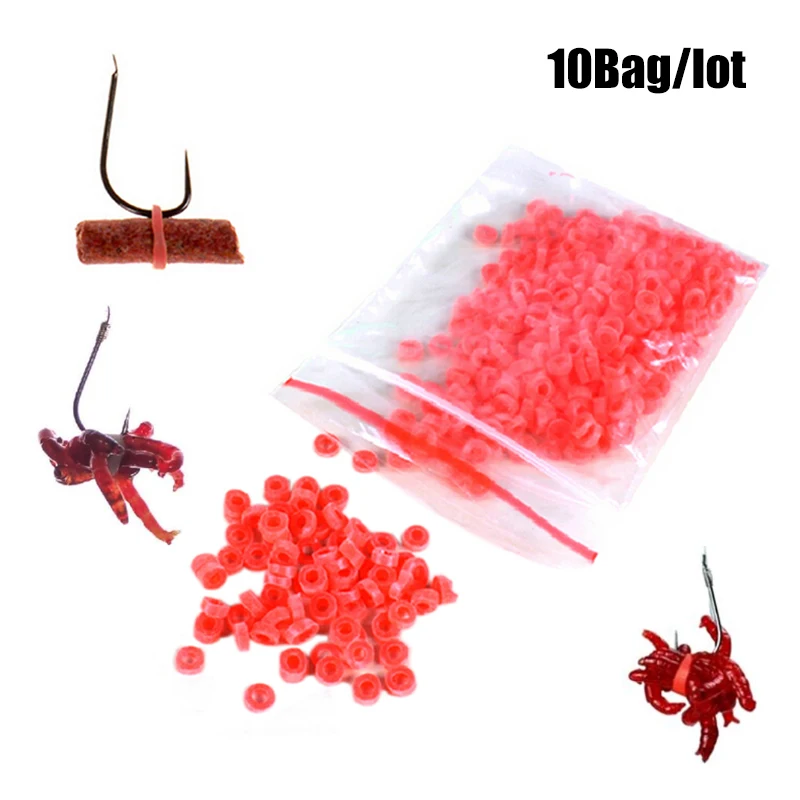 

About 10bags Red/Yellow Bloodworm Bait Granulator Bait Fishing Accessories Fish Tackle Rubber Bands For Fishing