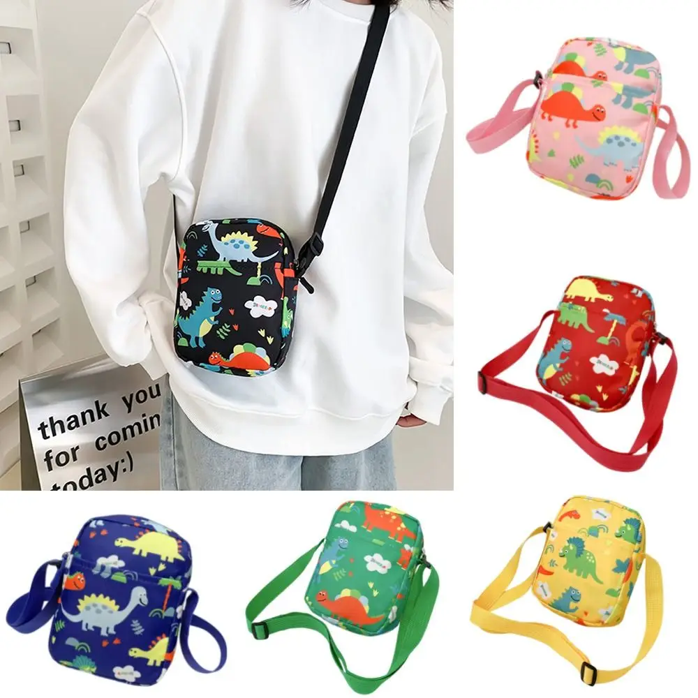 Cartoon Männer Frauen Dinosaurier Umhängetaschen Leinwand Tasche Make-up Tasche Telefon Tasche Kosmetik tasche Hüft tasche Brusttasche – Detail 1