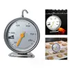 Stainless Steel Oven Thermometer New Large Dial Baking BBQ Cooking Meat Food Temperature Measurement Hang Stand Kitchen Supplies 4