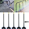 10Pcs Free Bending Yellow Copper Mist Nozzle 6-8mm Straight Push Lock Joint Garden Watering Humidification Sprayer 1