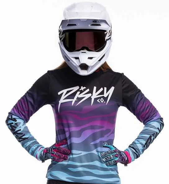 Bicycle Jersey Summer Women Mountain Bike Downhill DH Enduro Quick Drying Long Sleeve Cycling Shirt Enduro Motorcycle Jersey Cycling Shirt